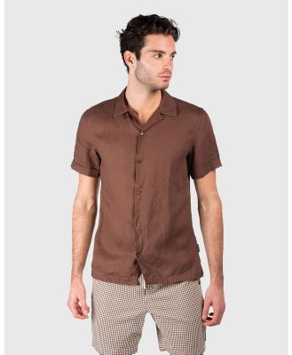 Coast Clothing - Camper Linen Shirt   Chocolate - Shirts & Polos (Chocolate) Camper Linen Shirt - Chocolate