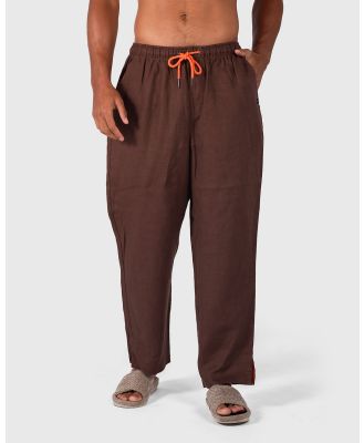 Coast Clothing - Coast Linen Pant   Relaxed Fit - Pants (Chocolate) Coast Linen Pant - Relaxed Fit