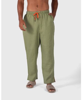 Coast Clothing - Coast Linen Pant   Relaxed Fit - Pants (Olive) Coast Linen Pant - Relaxed Fit