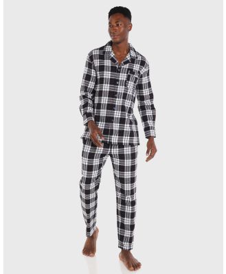 Coast Clothing - Harbour Flannel PJ Set - Two-piece sets (Grey Black) Harbour Flannel PJ Set