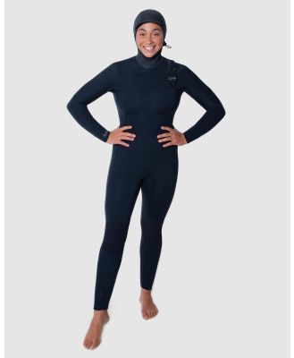 Coastlines - Insulator Series 5 4 Hooded Chest Zip Steamer   Women's - Wetsuits (Black) Insulator Series 5-4 Hooded Chest Zip Steamer - Women's
