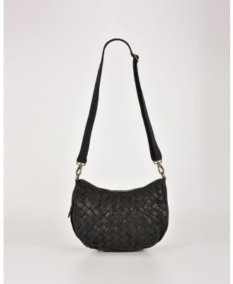 Cobb & Co - Highgate Leather Plaited Slouch - Handbags (BLACK) Highgate Leather Plaited Slouch