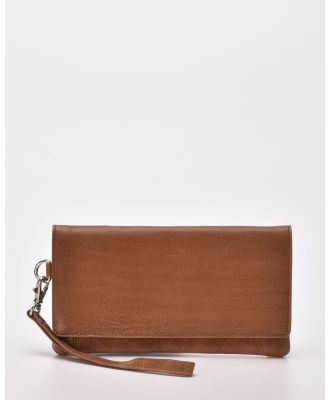 Cobb & Co - Wodonga Leather Wallet with Wristlet - Wallets (Cognac) Wodonga Leather Wallet with Wristlet
