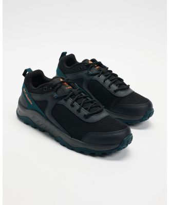 Columbia - Trailstorm™ Ascend Waterproof Shoes (Wide Fit)   Men's - Hiking & Trail (Black & Night Wave) Trailstorm™ Ascend Waterproof Shoes (Wide Fit) - Men's