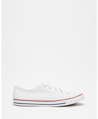 Converse - Chuck Taylor All Star Dainty Canvas   Women's - Sneakers (White, Red & Blue) Chuck Taylor All Star Dainty Canvas - Women's