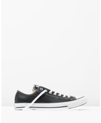 Converse - Chuck Taylor All Star Leather Ox - Sneakers (Black) Chuck Taylor All Star Leather Ox