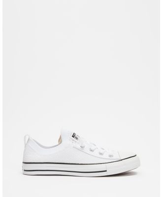 Converse - Chuck Taylor All Star Shoreline Knit Slip Low Top Sneakers   Women's - Sneakers (White & Black) Chuck Taylor All Star Shoreline Knit Slip Low Top Sneakers - Women's