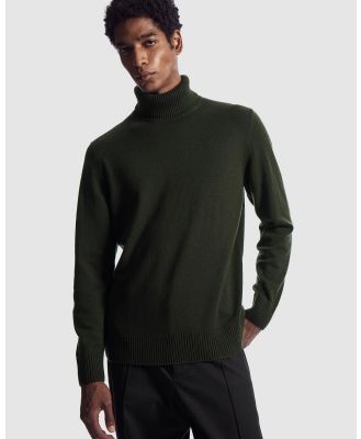 COS - Delvey High Neck Jumper - Jumpers & Cardigans (Khaki Green Dark) Delvey High Neck Jumper