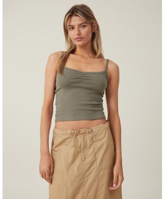 Cotton On - 90s Strappy Cami Top - Tops (Woodland) 90s Strappy Cami Top