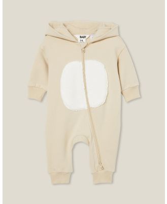 Cotton On Baby - Goldie Hooded All In One   Babies - Longsleeve Rompers (Rainy Day & Bunny) Goldie Hooded All In One - Babies