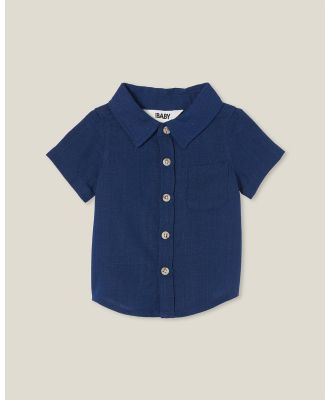 Cotton On Baby - Leonard Button Down Shirt   Babies - Shirts & Polos (In The Navy) Leonard Button Down Shirt - Babies