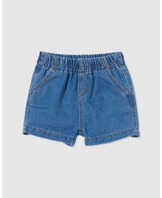 Cotton On Baby - Otis Denim Shorts   Babies - Denim (Bondi Mid Blue) Otis Denim Shorts - Babies