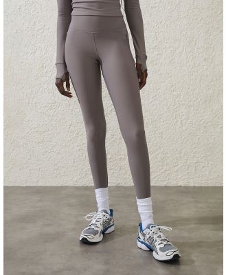 Cotton On Body Active - Fleece Lined Full Length Tight - Full Tights (GREY) Fleece Lined Full Length Tight