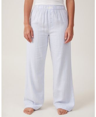 Cotton On Body - Flannel Boyfriend Pants - Sleepwear (Panna Cotta Stripe) Flannel Boyfriend Pants