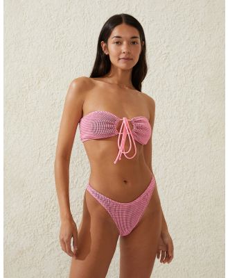 Cotton On Body - Keyhole Bandeau Bikini Top Pink - Bikini Tops (PINK) Keyhole Bandeau Bikini Top Pink