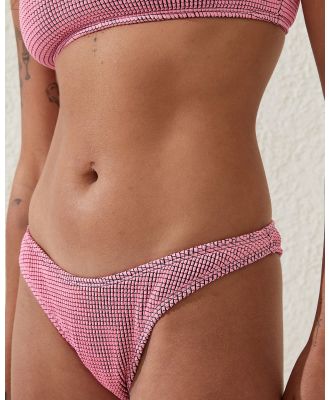 Cotton On Body - Refined High Side Brazilian Bikini Bottom Pink - Bikini Bottoms (PINK) Refined High Side Brazilian Bikini Bottom Pink