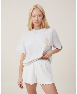 Cotton On Body - Rib Bed Short - Sleepwear (WHITE) Rib Bed Short