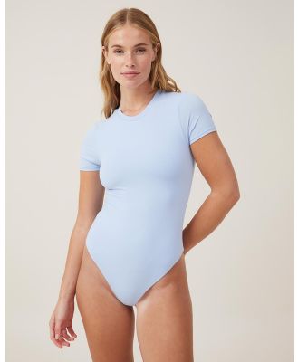 Cotton On Body - Soft Lounge Short Sleeve Bodysuit - Tops (Wind Surfer) Soft Lounge Short Sleeve Bodysuit