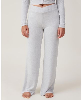 Cotton On Body - Super Soft V Front Pants - Sleepwear (Light Grey Marle) Super Soft V Front Pants