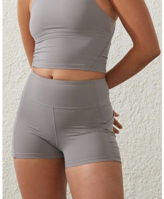 Cotton On Body - Ultra Luxe Mesh Shortie Shorts - 1/2 Tights (Desert Grey) Ultra Luxe Mesh Shortie Shorts