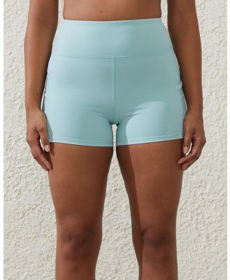 Cotton On Body - Ultra Luxe Mesh Shortie Shorts - 1/2 Tights (Sea Glass) Ultra Luxe Mesh Shortie Shorts