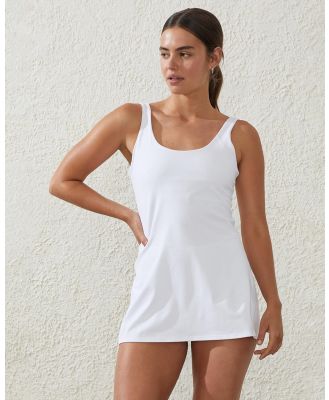 Cotton On Body - Ultra Soft Contrast Panel Dress - Dresses (White) Ultra Soft Contrast Panel Dress