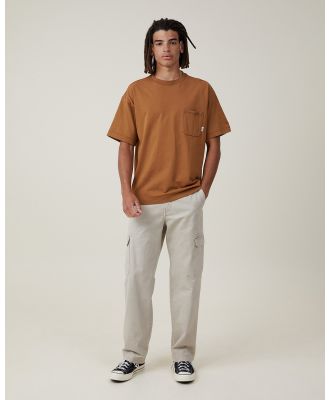 Cotton On - Box Fit Pocket T Shirt - Short Sleeve T-Shirts (ORANGE) Box Fit Pocket T-Shirt