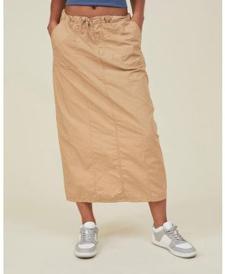 Cotton On - Jordan Cargo Maxi Skirt - Skirts (Earthy Sand) Jordan Cargo Maxi Skirt
