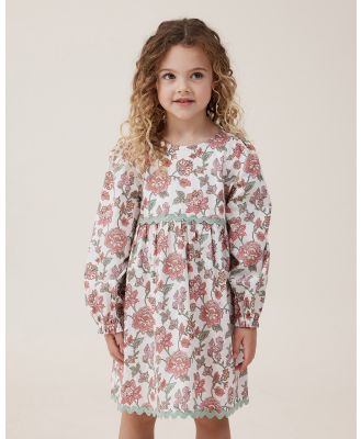 Cotton On Kids - Addison Long Sleeve Dress - Dresses (MULTI) Addison Long Sleeve Dress