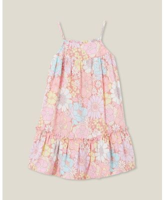 Cotton On Kids - Alice Sleeveless Dress   Kids Teens - Printed Dresses (Clay Pigeon & Lottie Floral) Alice Sleeveless Dress - Kids-Teens