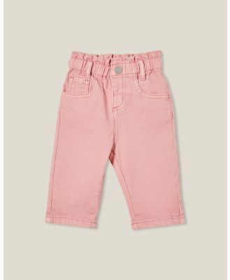 Cotton On Kids - Anna Paperbag Jean Pink - Chino Shorts (PINK) Anna Paperbag Jean Pink
