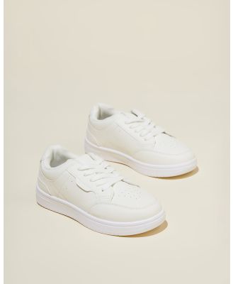 Cotton On Kids - Bailey Lace Up Sneaker White - Lifestyle Sneakers (WHITE) Bailey Lace Up Sneaker White