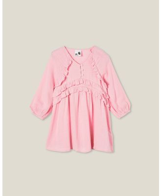 Cotton On Kids - Bronte Long Sleeve Dress Pink - Dresses (PINK) Bronte Long Sleeve Dress Pink
