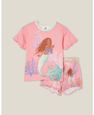 Cotton On Kids - Dani Short Sleeve Pyjama Set    Kids Teens - Two-piece sets (Licensed Coral Dreams & The Little Mermaid) Dani Short Sleeve Pyjama Set  - Kids-Teens