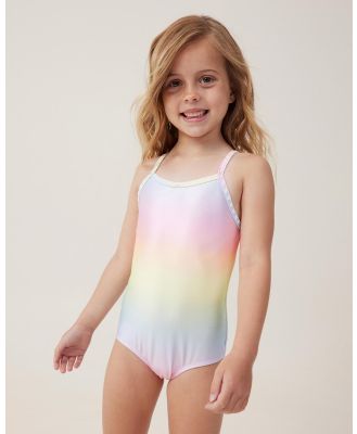 Cotton On Kids - Eloise One Piece   Babies Teens - One-Piece / Swimsuit (Rainbow Sugar Gradient) Eloise One Piece - Babies-Teens