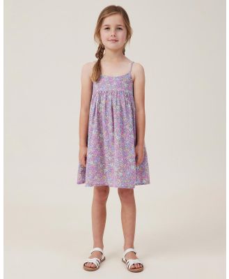 Cotton On Kids - Eloise Sleeveless Dress   Kids Teens - Dresses (Pale Violet & Middleton Floral) Eloise Sleeveless Dress - Kids-Teens