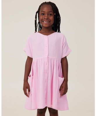 Cotton On Kids - Isabel Short Sleeve Dress   Babies Teens - Dresses (Cali Pink) Isabel Short Sleeve Dress - Babies-Teens