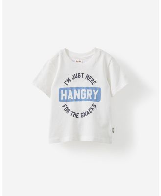 Cotton On Kids - Jamie Short Sleeve Graphic Print Tee - Coats & Jackets (VANILLAHANGRY) Jamie Short Sleeve Graphic Print Tee