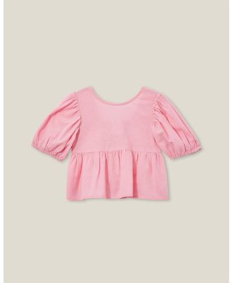 Cotton On Kids - Leah Short Sleeve Top   Kids - Tops (Cali Pink) Leah Short Sleeve Top - Kids
