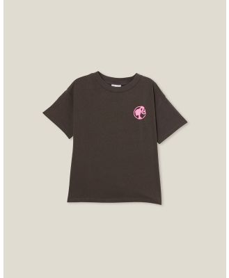 Cotton On Kids - License Drop Shoulder Short Sleeve Tee - T-Shirts & Singlets (BLACK) License Drop Shoulder Short Sleeve Tee