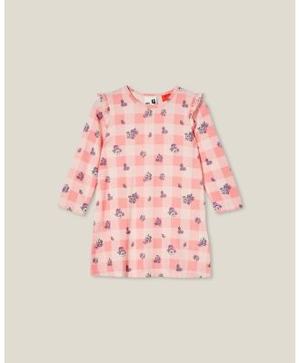 Cotton On Kids - Maddi Long Sleeve Flutter Nightie - Sleepwear (PINK) Maddi Long Sleeve Flutter Nightie