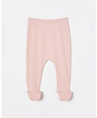 Cotton On Kids - Organic Pointelle Footed Legging - Chino Shorts (PINK) Organic Pointelle Footed Legging