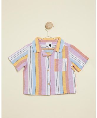 Cotton On Kids - Paisley Resort Shirt   Kids - Shirts & Polos (Chameleon & Rio Stripe) Paisley Resort Shirt - Kids