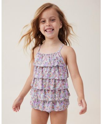 Cotton On Kids - Pepper One Piece   Babies Teens - One-Piece / Swimsuit (Vanilla, Blaire Ditsy & Clay Pigeon) Pepper One Piece - Babies-Teens