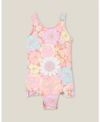 Cotton On Kids - Remi One Piece   Babies Teens - One-Piece / Swimsuit (Clay Pigeon & Lottie Floral) Remi One Piece - Babies-Teens