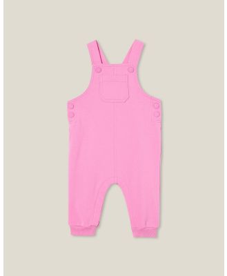 Cotton On Kids - Sam Fleece Overall Pink - Sweats & Hoodies (PINK) Sam Fleece Overall Pink