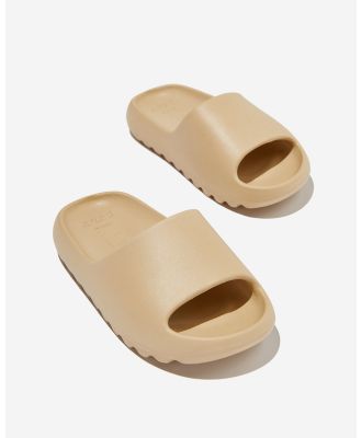 Cotton On Kids - Sunny Beach Slide - Flats (BEIGE) Sunny Beach Slide