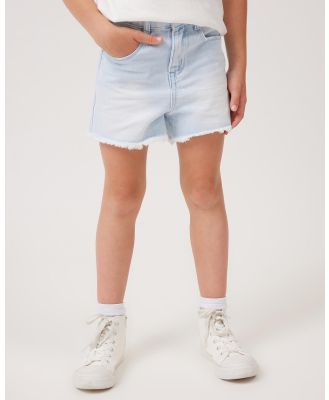 Cotton On Kids - Sunny Denim Shorts   ICONIC EXCLUSIVE   Kids Teens - Denim (Bleach Wash) Sunny Denim Shorts - ICONIC EXCLUSIVE - Kids-Teens