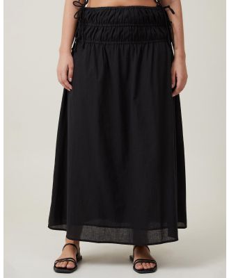 Cotton On - Lucy Shirred Maxi Skirt - Skirts (Black) Lucy Shirred Maxi Skirt