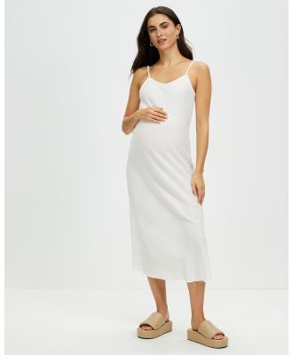 Cotton On Maternity - Maternity Friendly Haven Slip Midi Dress - Dresses (White) Maternity Friendly Haven Slip Midi Dress
